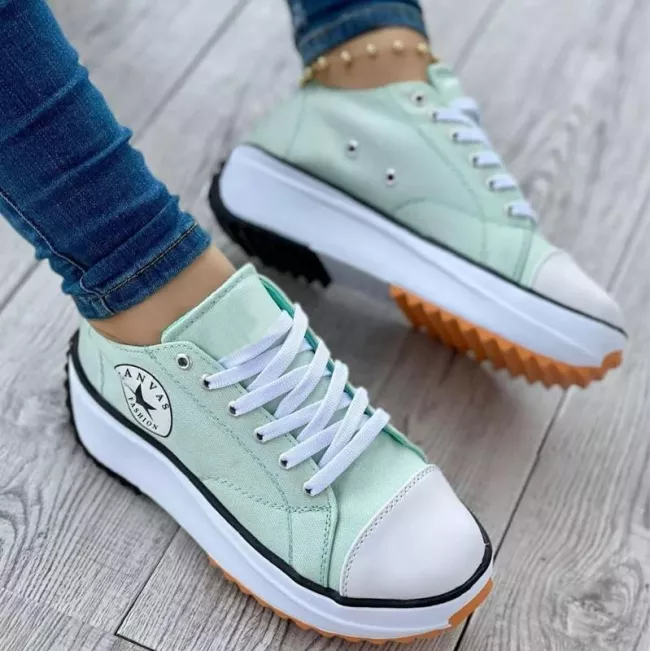 Orthopedische dames sneakers met zachte zool en moderne look