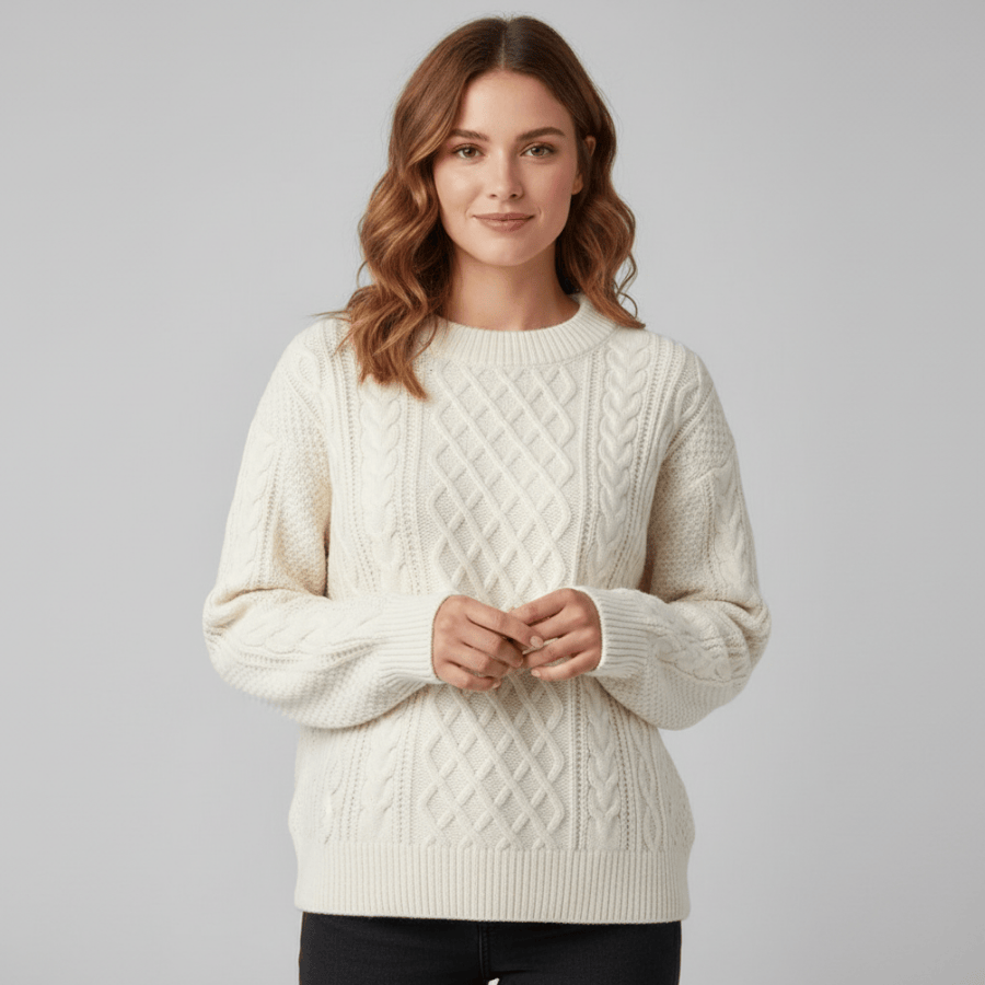 Casual dames top met ronde hals en zachte stof