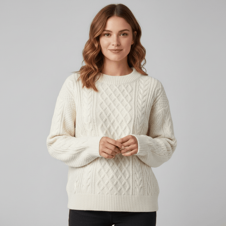 Casual dames top met ronde hals en zachte stof