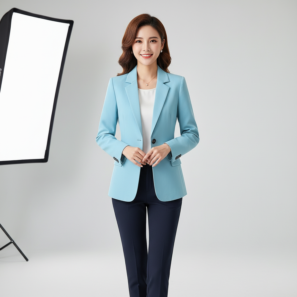 Elegante dames zomerblazer in licht en stijlvol design