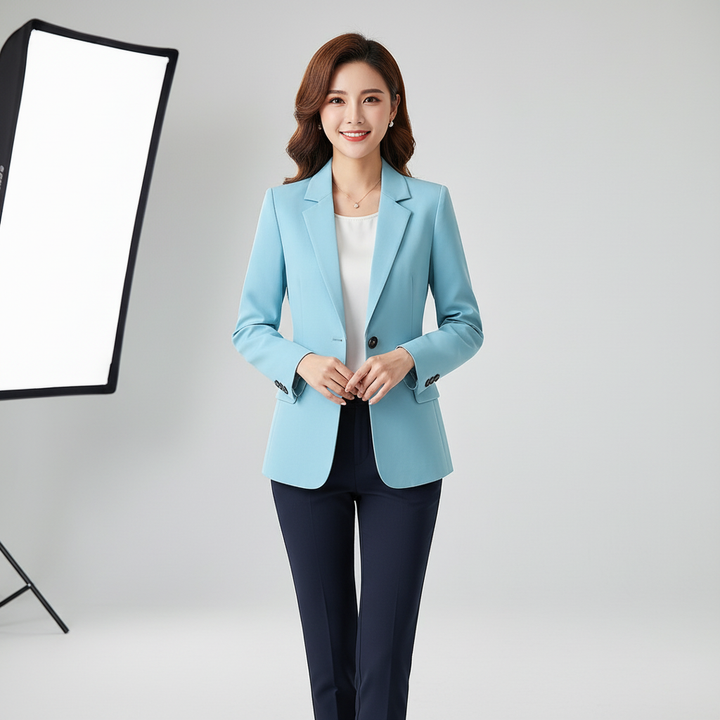 Elegante dames zomerblazer in licht en stijlvol design