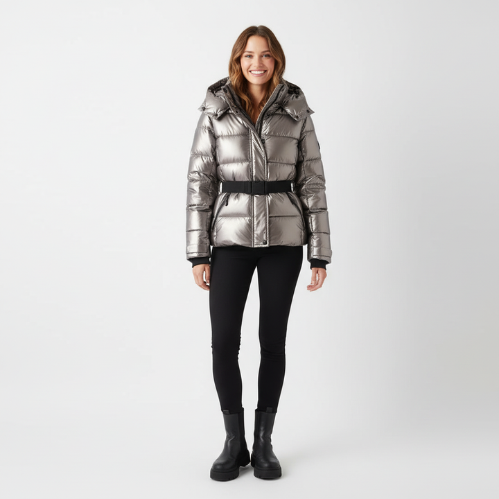 Warme dames winterjas in elegante en stijlvolle uitvoering