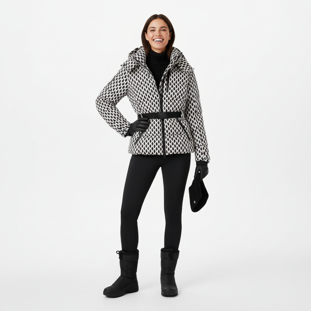 Warme dames winterjas in elegante en stijlvolle uitvoering