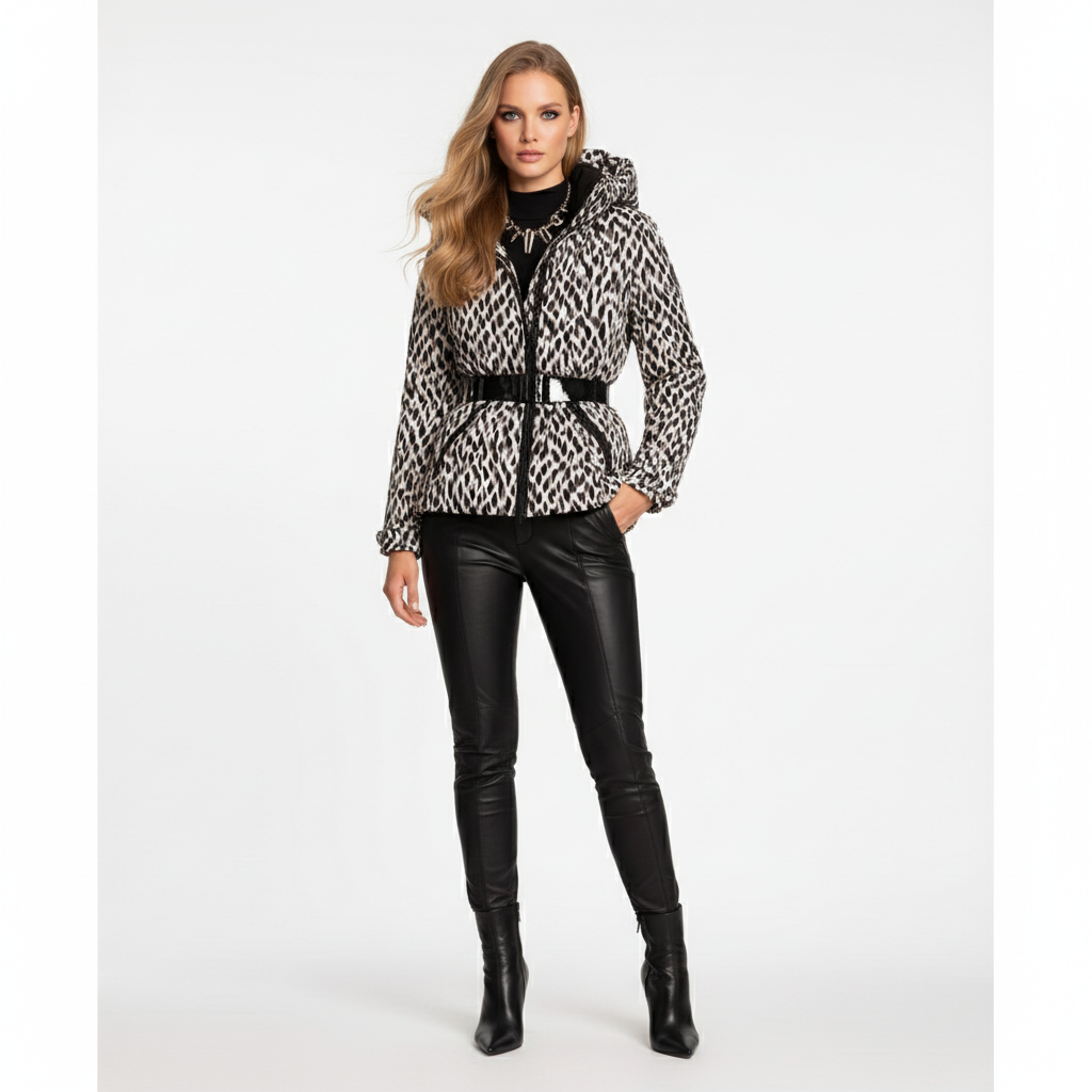 Warme dames winterjas in elegante en stijlvolle uitvoering
