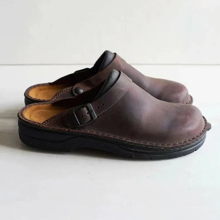 Arvid - Faux leren pantoffels