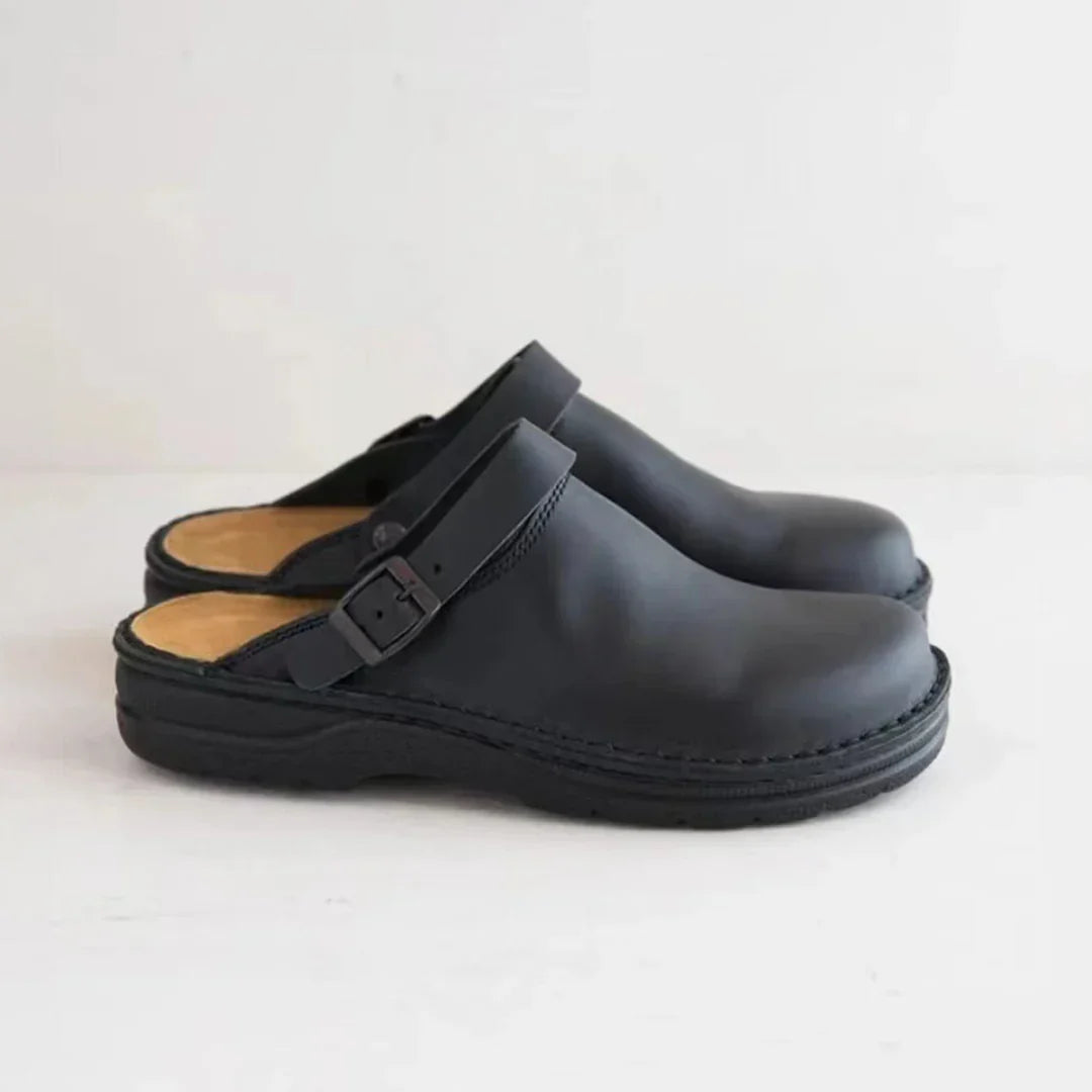 Arvid - Faux leren pantoffels