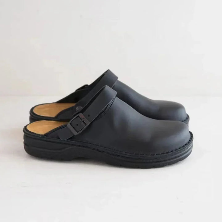 Arvid - Faux leren pantoffels