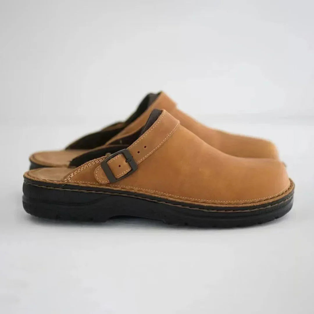 Arvid - Faux leren pantoffels
