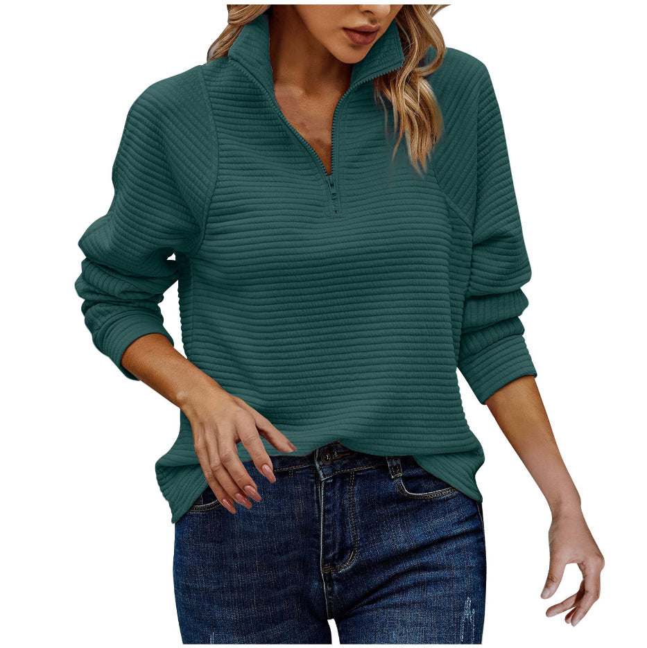 Sofie – Elegante Trui Met Rits Voor Dames