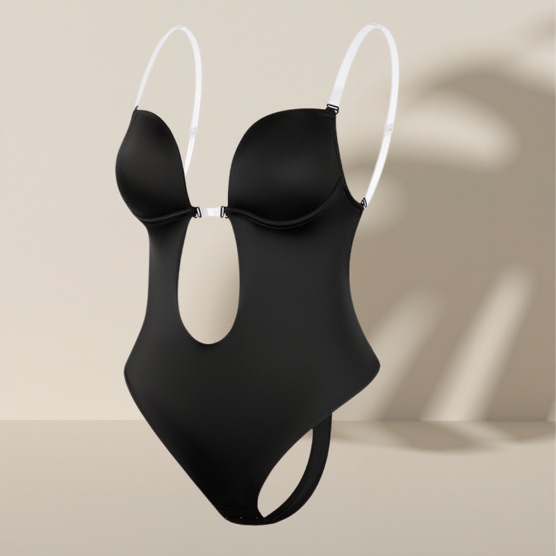 Rugloze body shaper met diepe V-hals voor dames