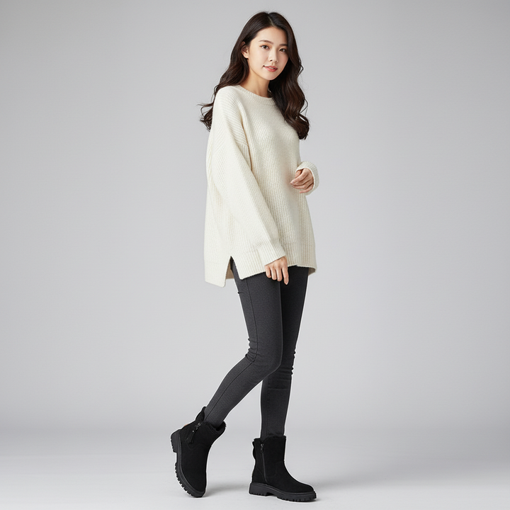 Gezellige warme winterlaarzen voor dames in trendy design