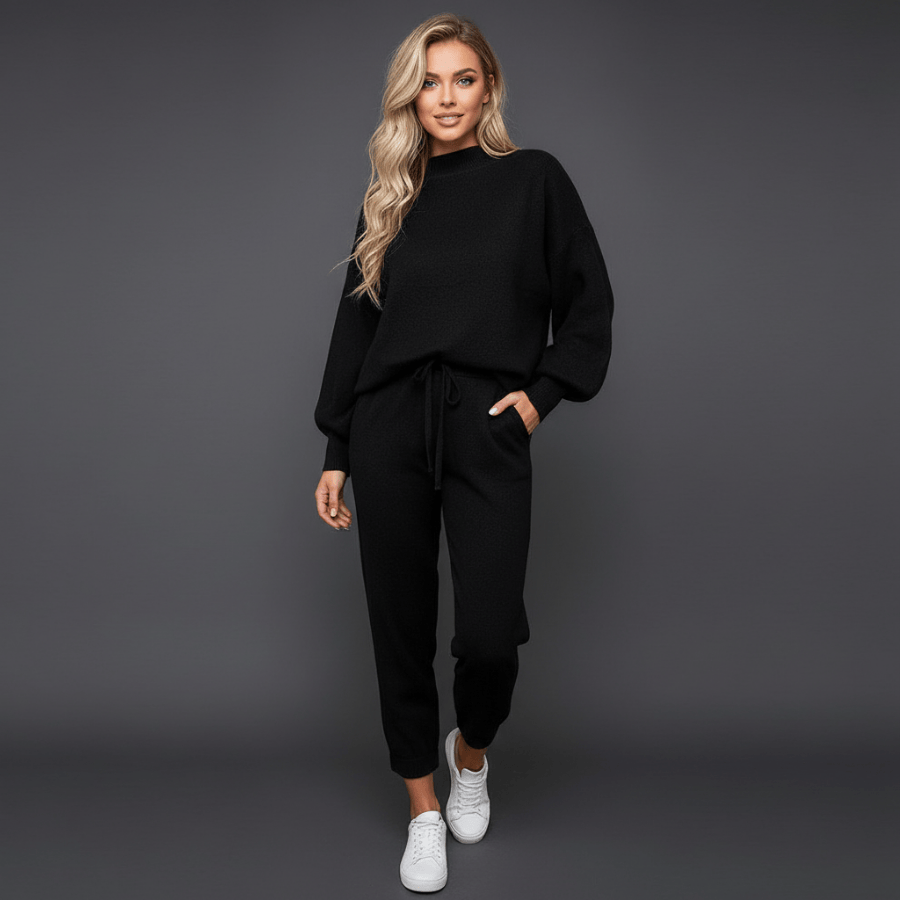 Tweedelige dames loungeset van zachte comfortabele stof