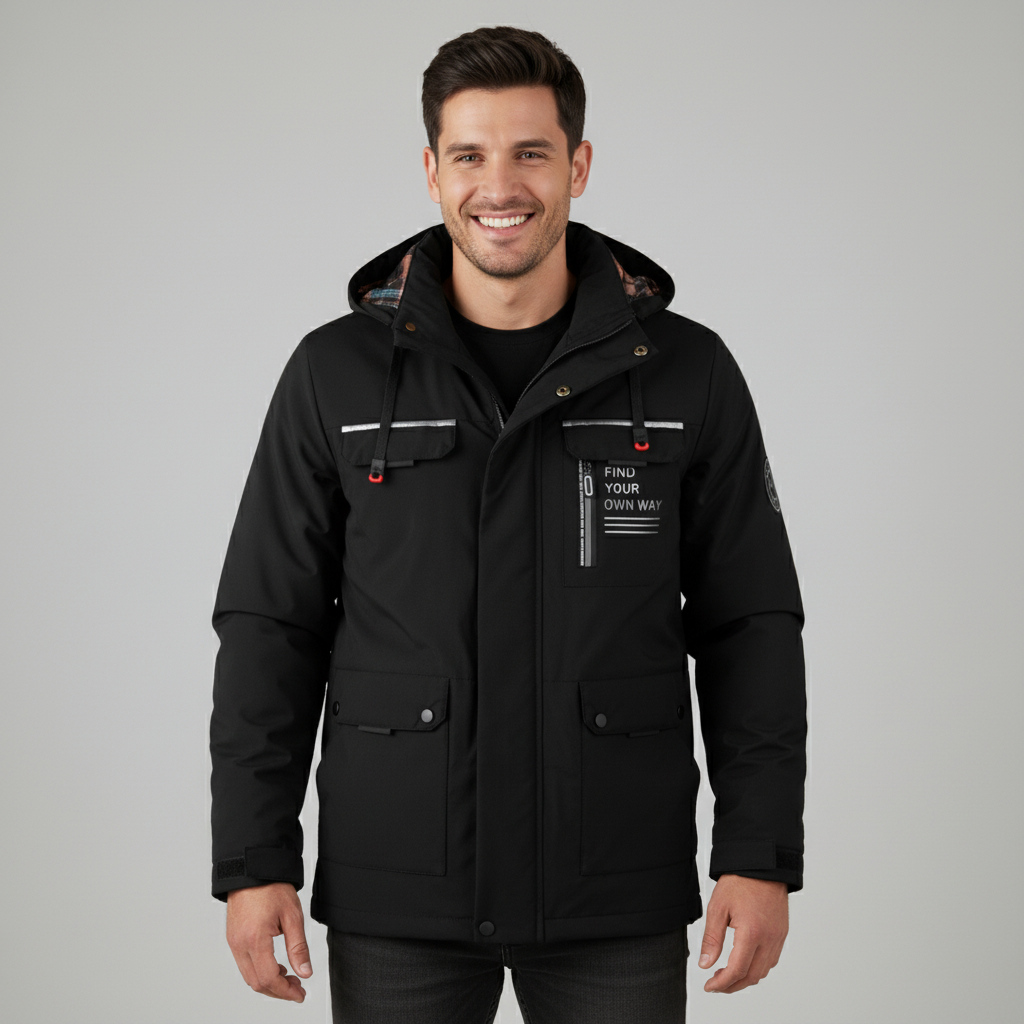 Max winterjas voor heren met capuchon – warme en stoere jas voor de winter
