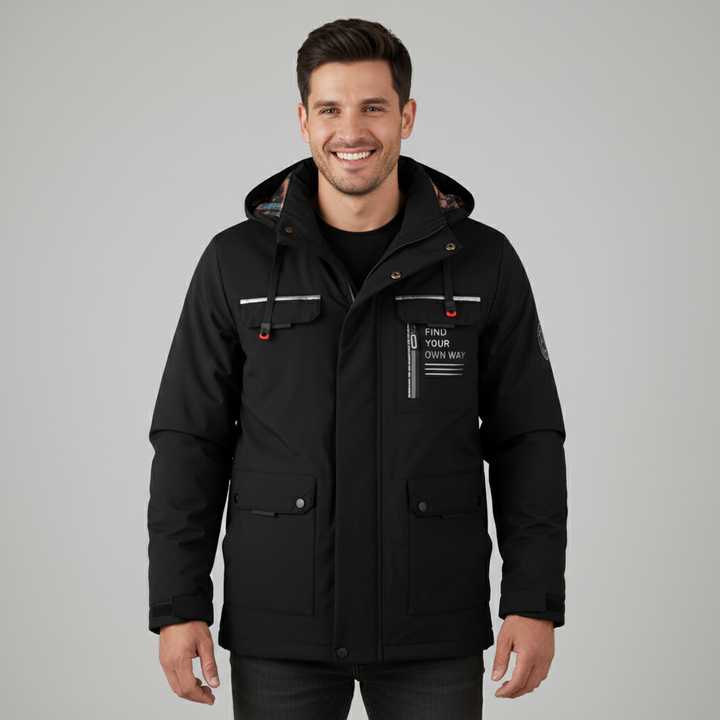 Max winterjas voor heren met capuchon – warme en stoere jas voor de winter