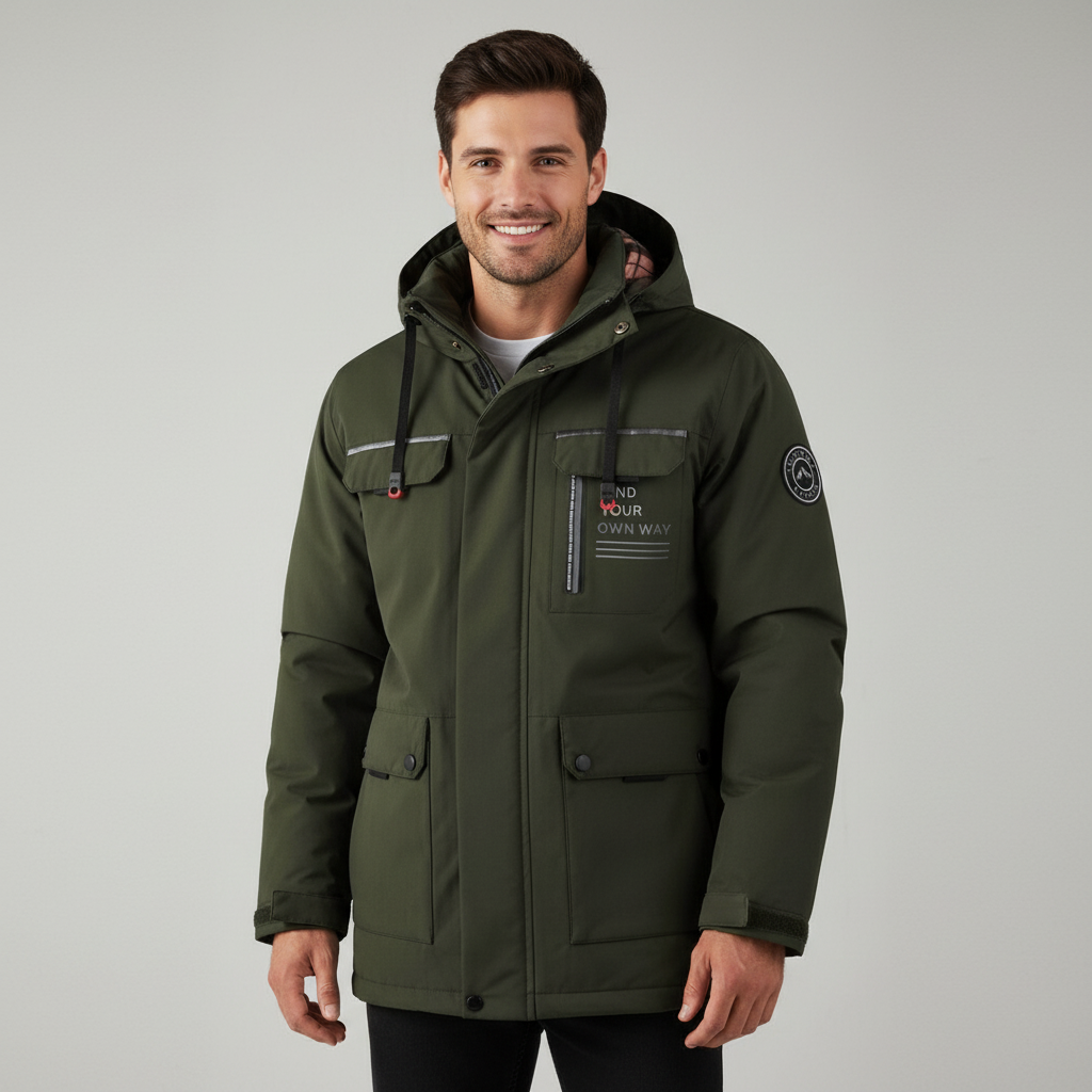 Max winterjas voor heren met capuchon – warme en stoere jas voor de winter