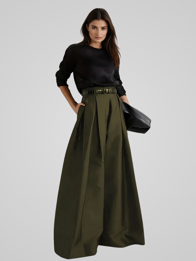 Cassia – Maxi Rok Broek Met Hoge Taille