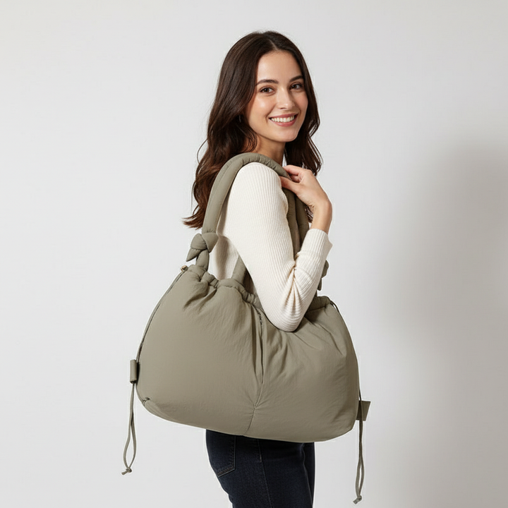 Casual dames schoudertas met ruime opbergruimte