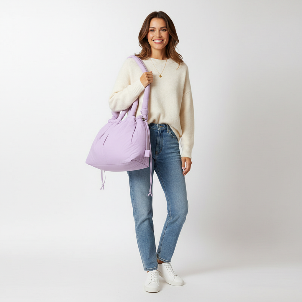 Casual dames schoudertas met ruime opbergruimte