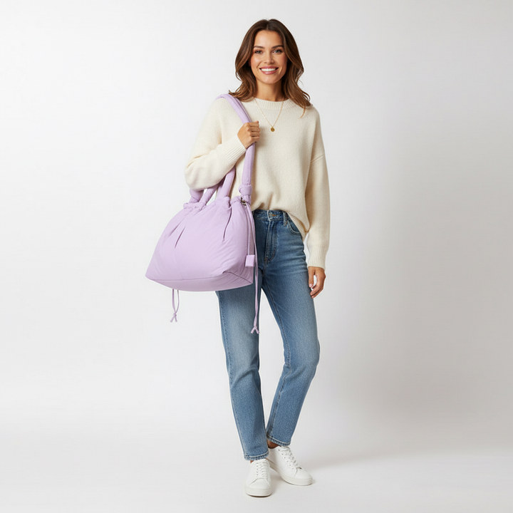 Casual dames schoudertas met ruime opbergruimte