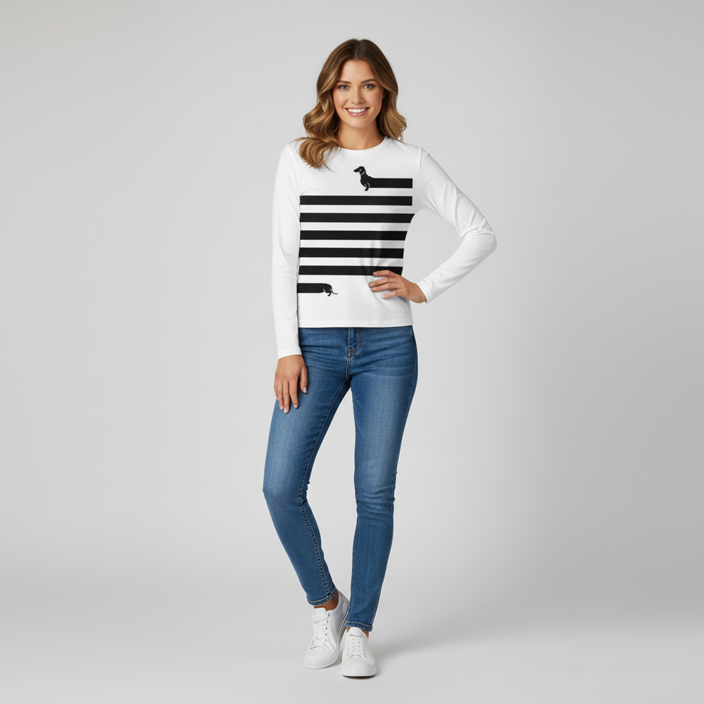 Dames shirt met dierenprint, creatief en stijlvol voor een trendy look