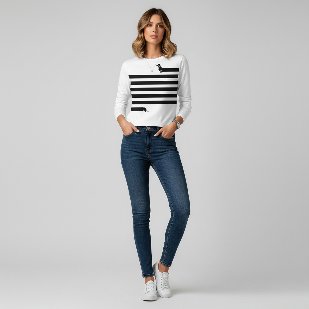 Dames shirt met dierenprint, creatief en stijlvol voor een trendy look
