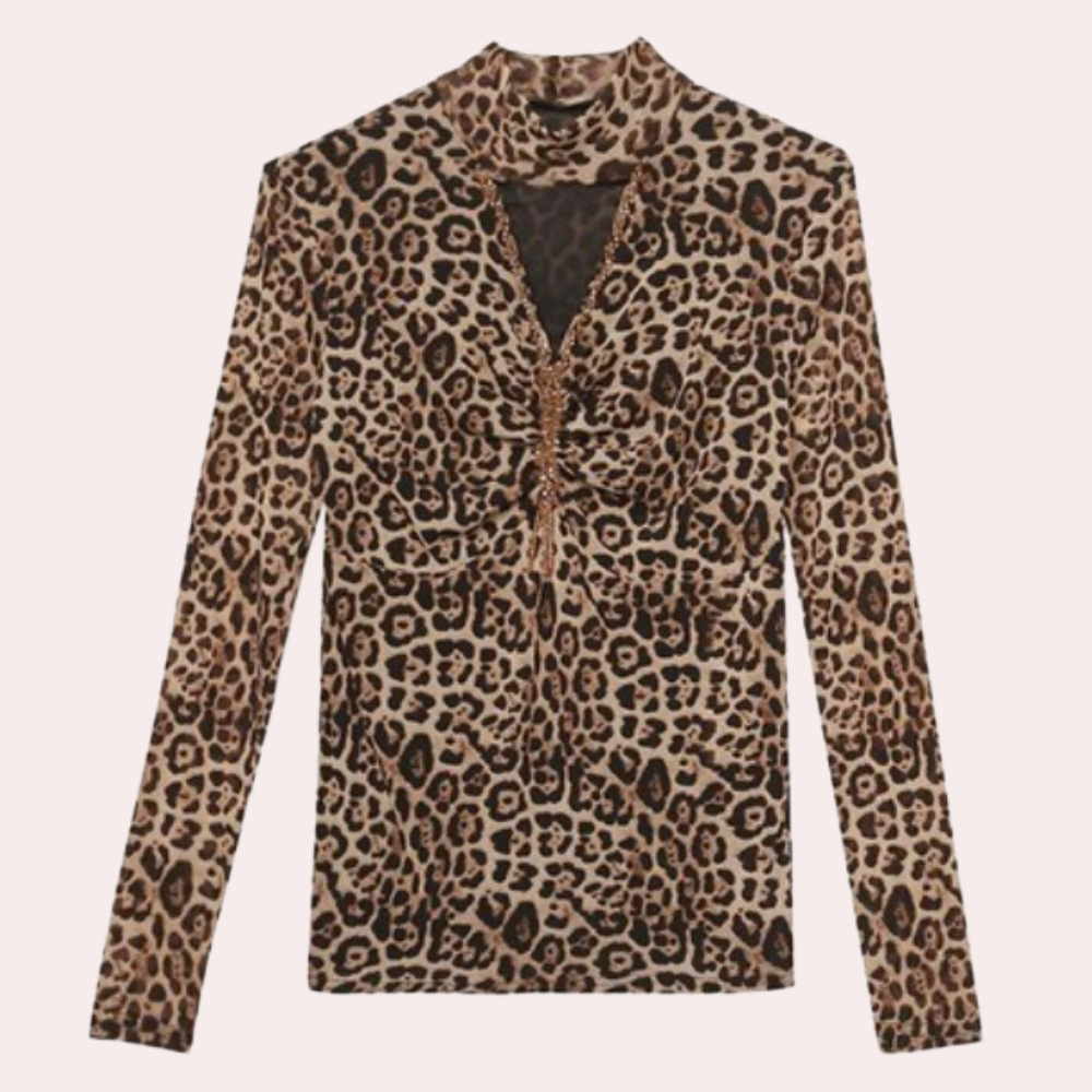 Noëlle – Leopard Top