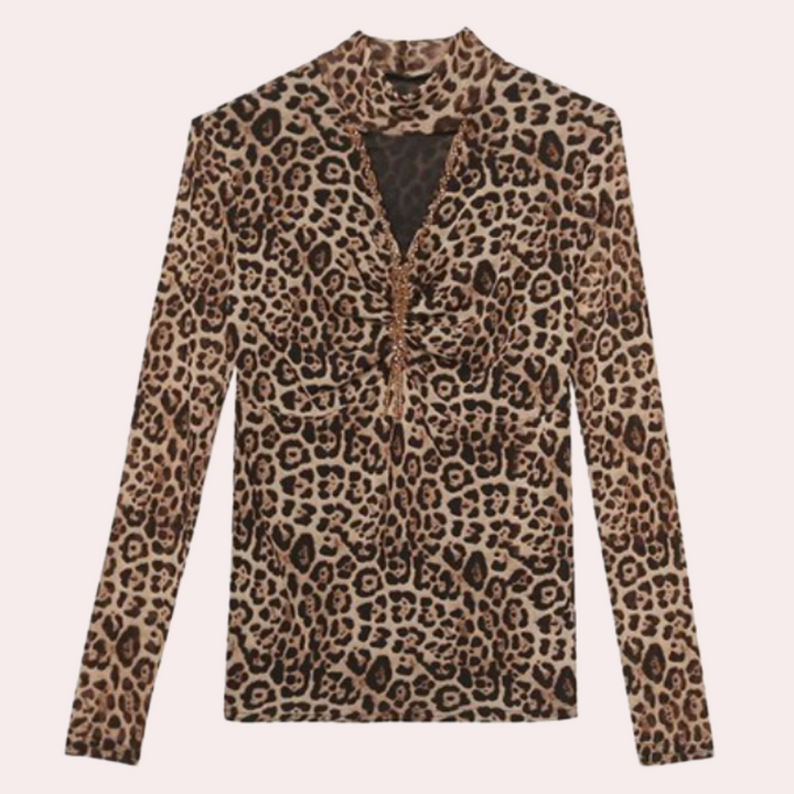 Noëlle – Leopard Top
