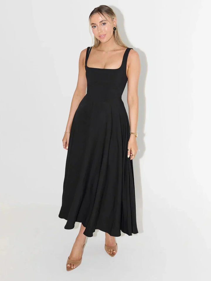 Dames midi jurk in premium kwaliteit met elegante stijl