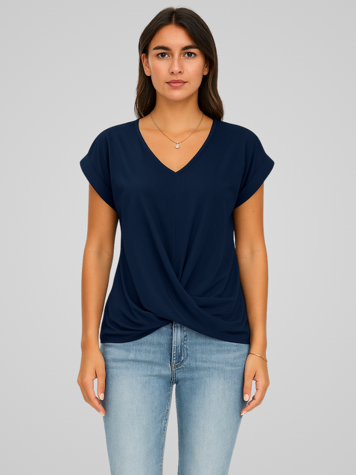 Estelle -Luchtig Shirt Met V-Hals