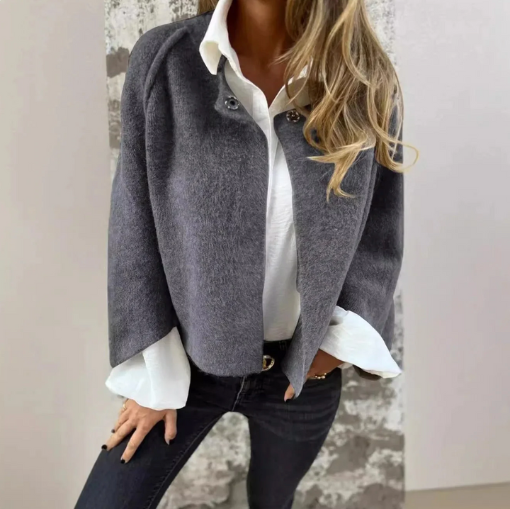 Sophie – Oversized Gebreide Cardigan Met Knoopsluiting