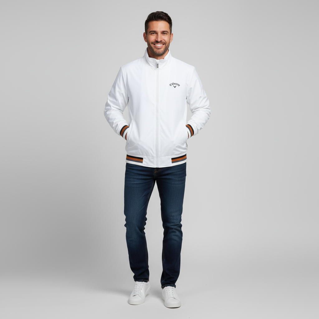 Olivier lichtgewicht golfjas voor heren, ademend, waterafstotend en stijlvol design