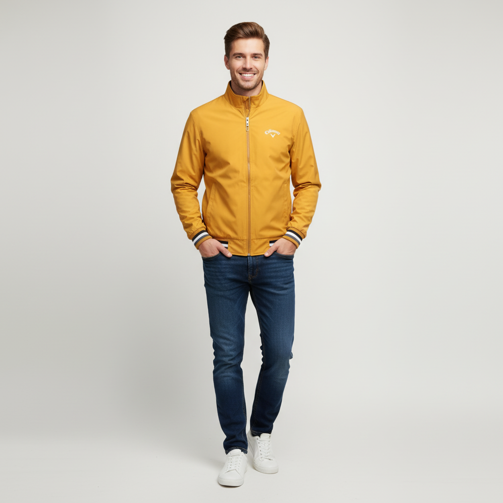 Olivier lichtgewicht golfjas voor heren, ademend, waterafstotend en stijlvol design