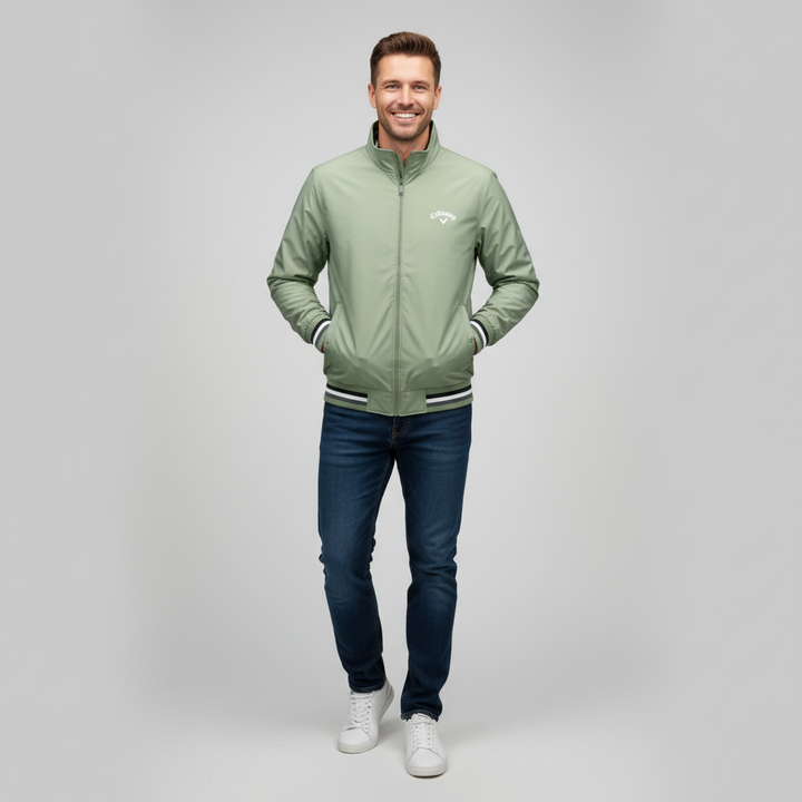 Olivier lichtgewicht golfjas voor heren, ademend, waterafstotend en stijlvol design