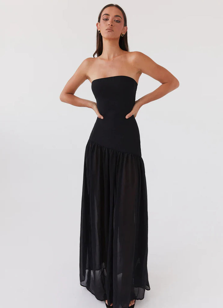 Elara – Strapless Maxi Dress