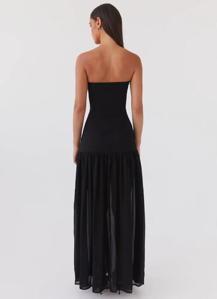 Elara – Strapless Maxi Dress