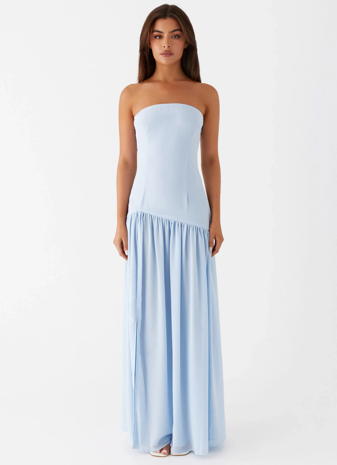 Elara – Strapless Maxi Dress