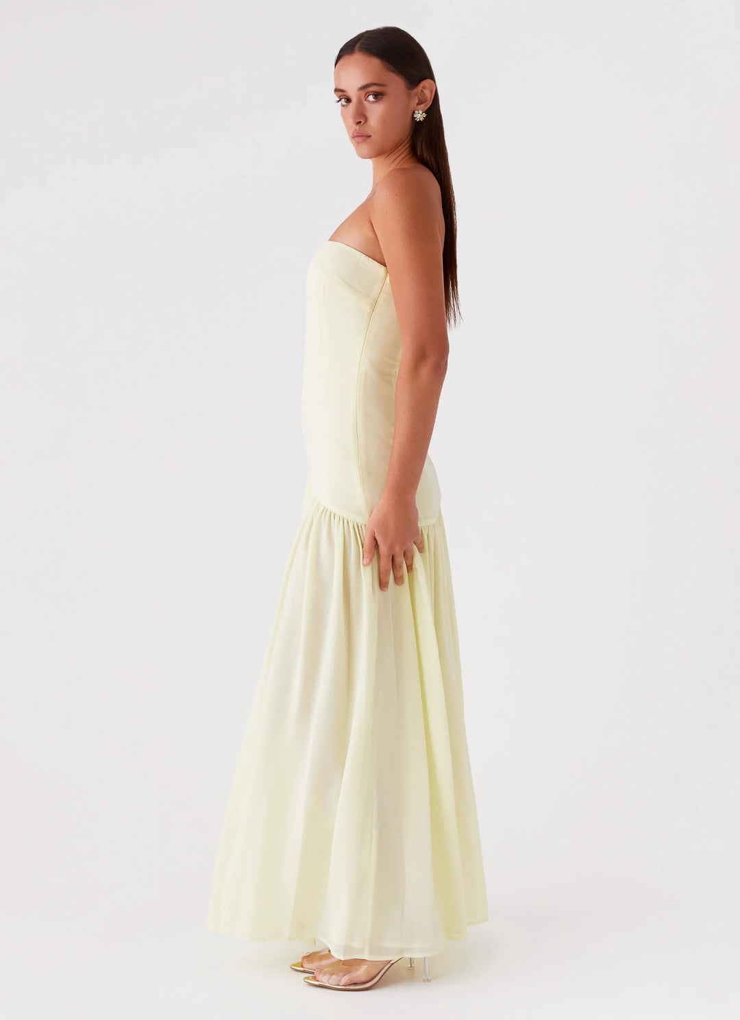Elara – Strapless Maxi Dress