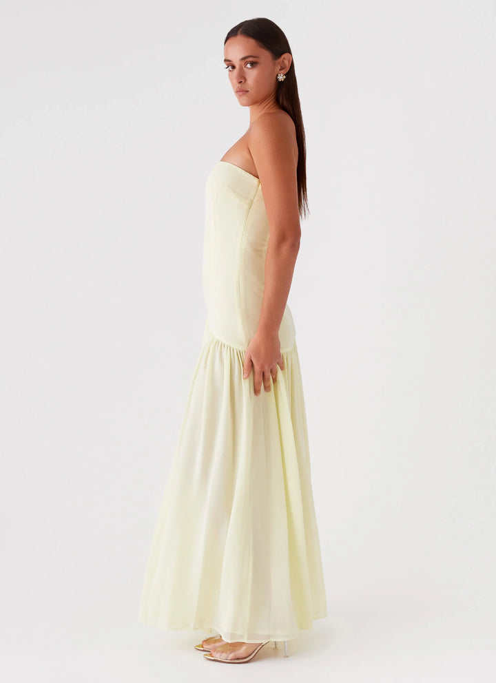 Elara – Strapless Maxi Dress