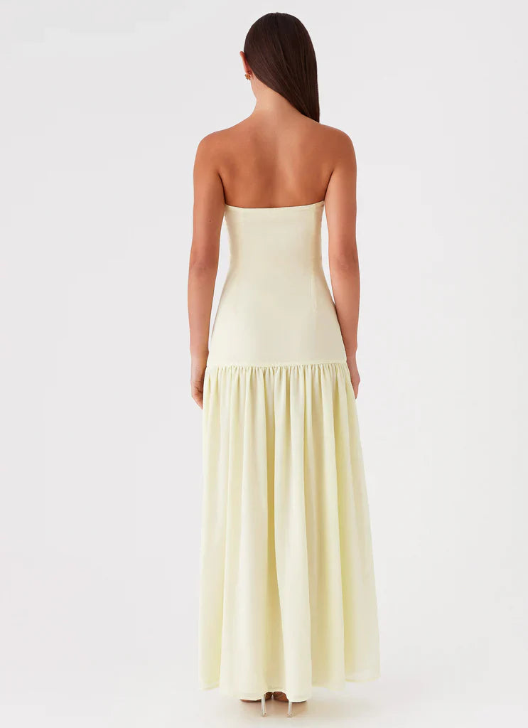 Elara – Strapless Maxi Dress