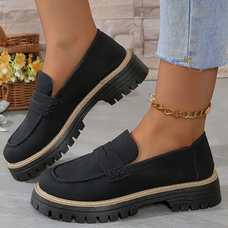 Daphné – Comfortabele Plateau Loafers