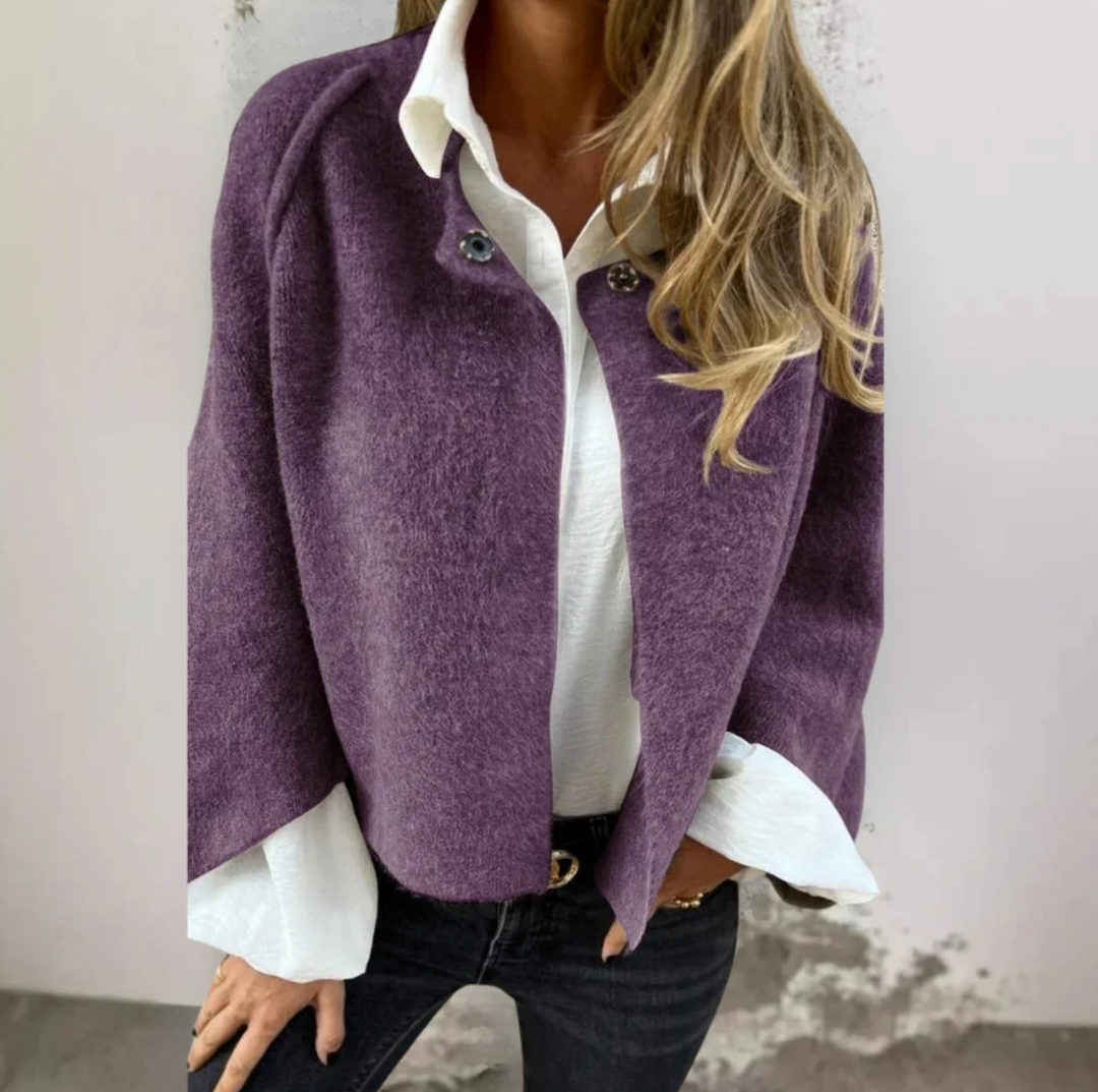 Sophie – Oversized Gebreide Cardigan Met Knoopsluiting