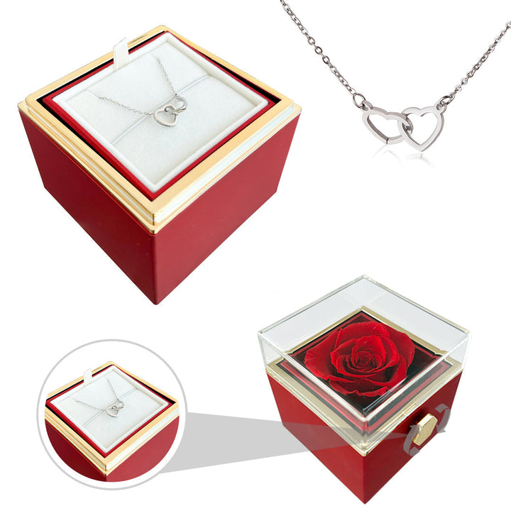 Amour – Eeuwige Roos Met Liefdesketting