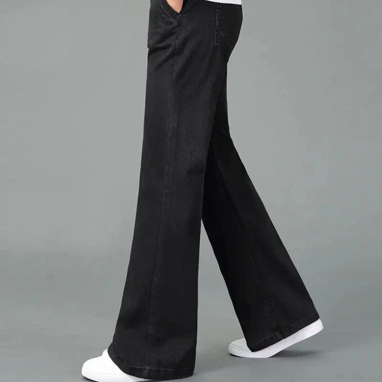 Lenoriva Xavier retro herenbroek met wijde pijpen