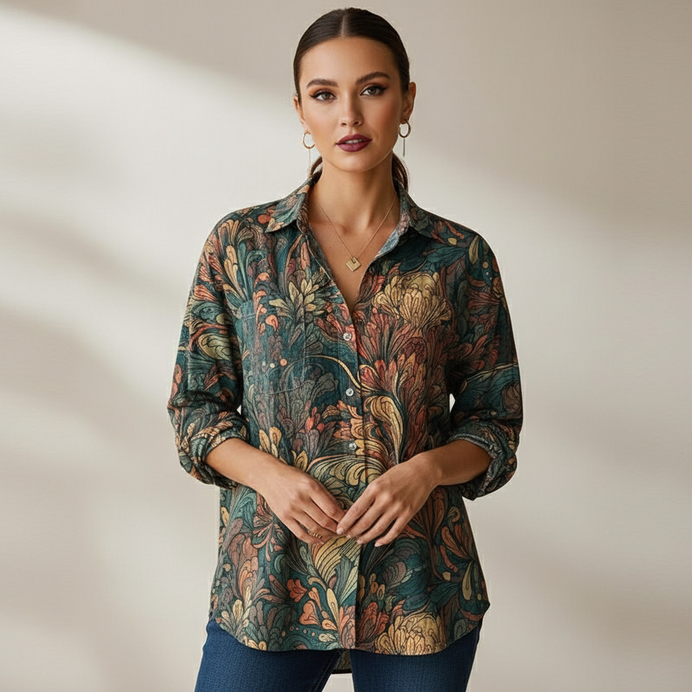 Casual vintage dames blouse, stijlvol en luchtig voor dagelijks gebruik