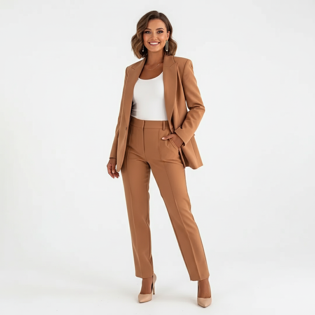 Damespak met blazer en broek – elegant en veelzijdig voor werk en avond