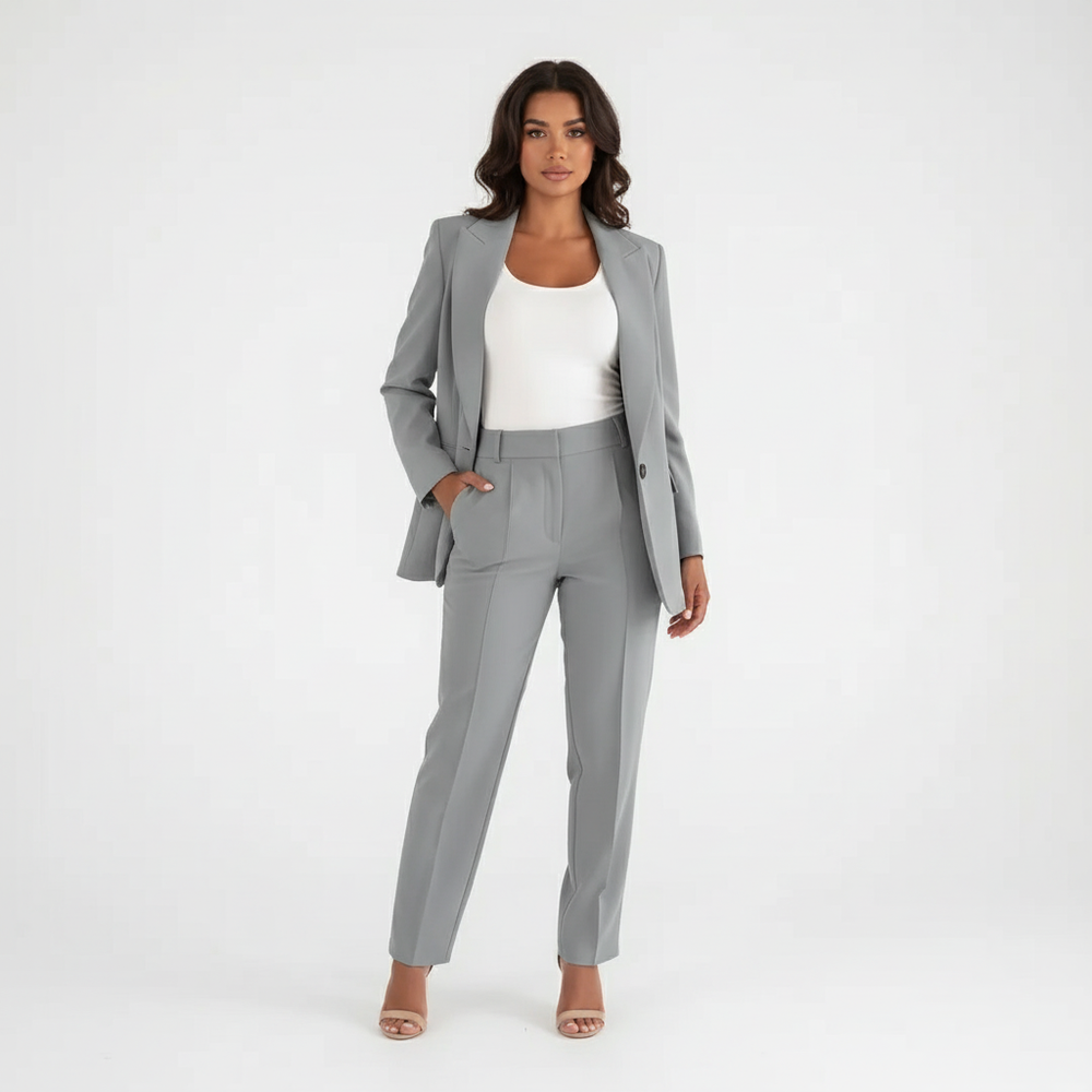 damespak met blazer en broek – elegant en veelzijdig voor werk en avond
