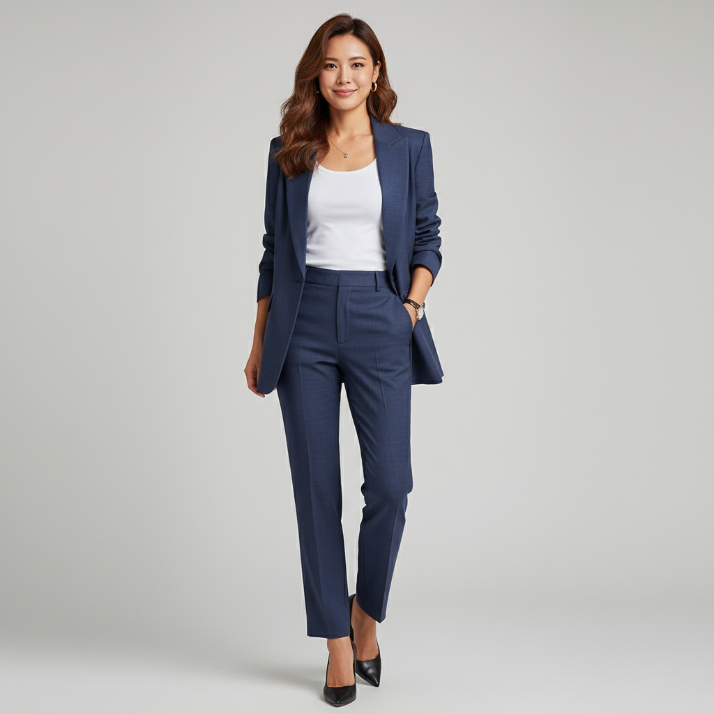 damespak met blazer en broek – elegant en veelzijdig voor werk en avond