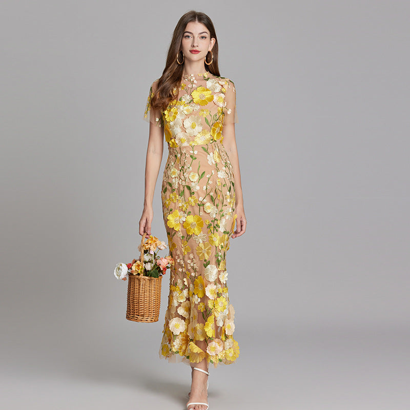 Linde – Elegante Dames Maxi-Jurk