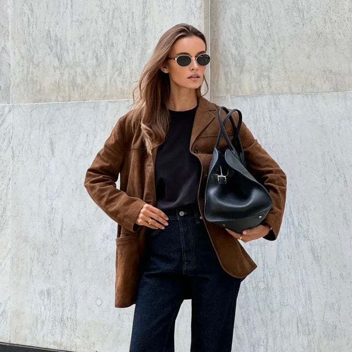 Anouk – Elegante Suède Blazer