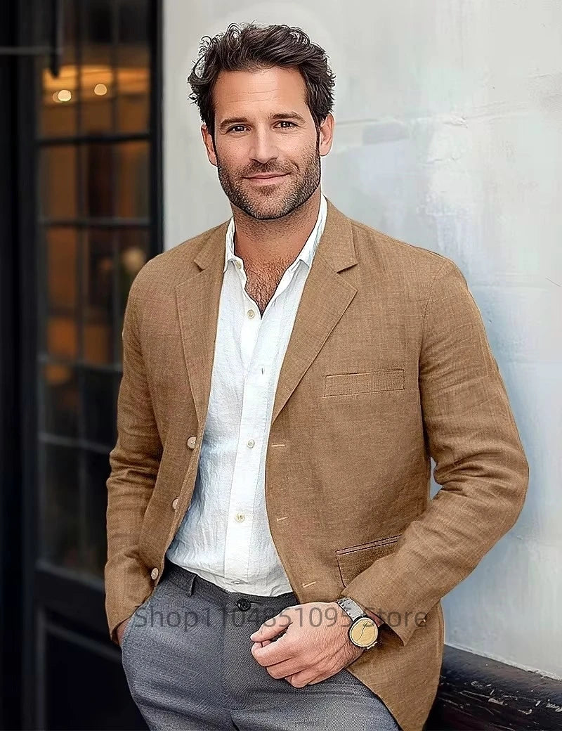 Alvaro – linnen blazer heren